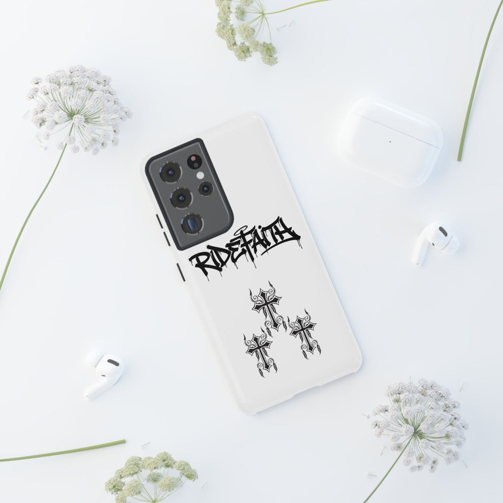 RideFaith Graffiti Tough Phone Case “WHITE”