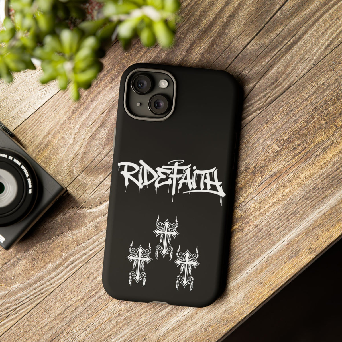 RideFaith Graffiti Tough Phone Case “BLACK”
