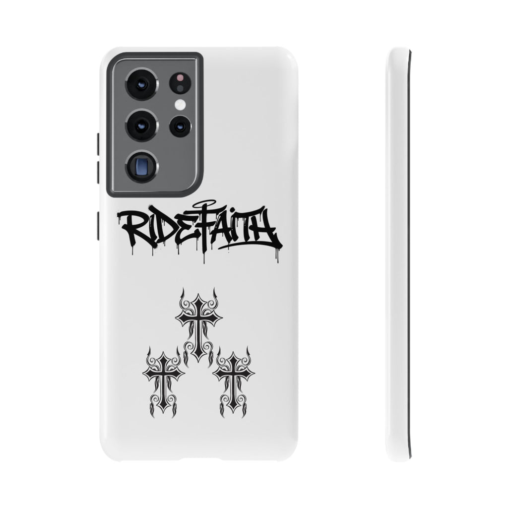 RideFaith Graffiti Tough Phone Case “WHITE”