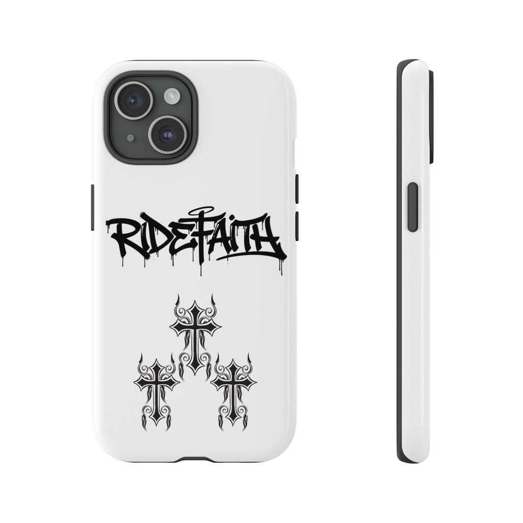 RideFaith Graffiti Tough Phone Case “WHITE”