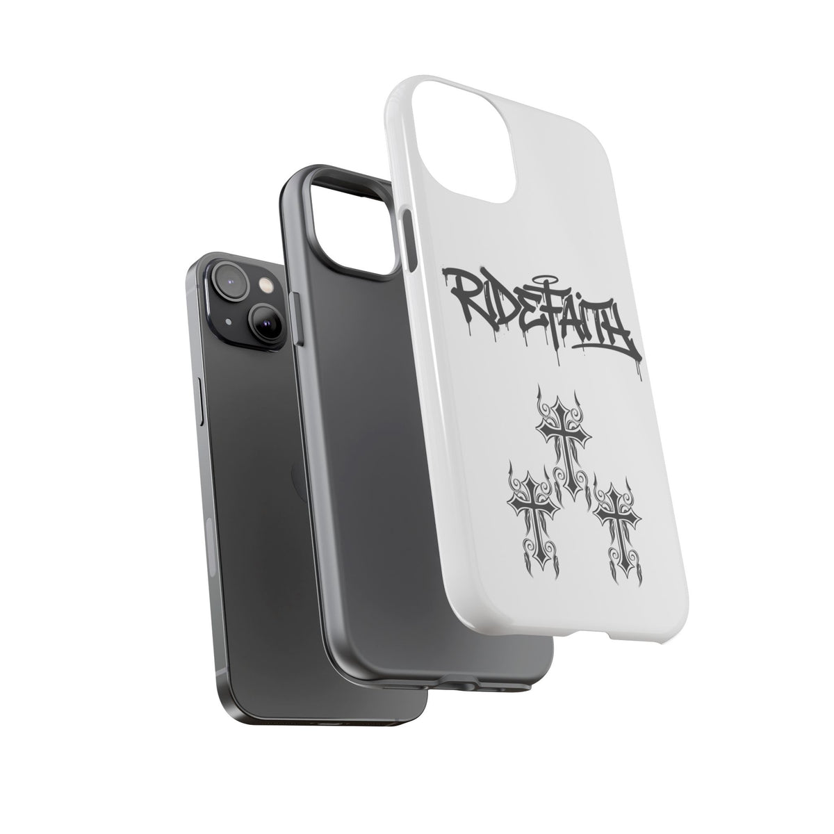 RideFaith Graffiti Tough Phone Case “WHITE”