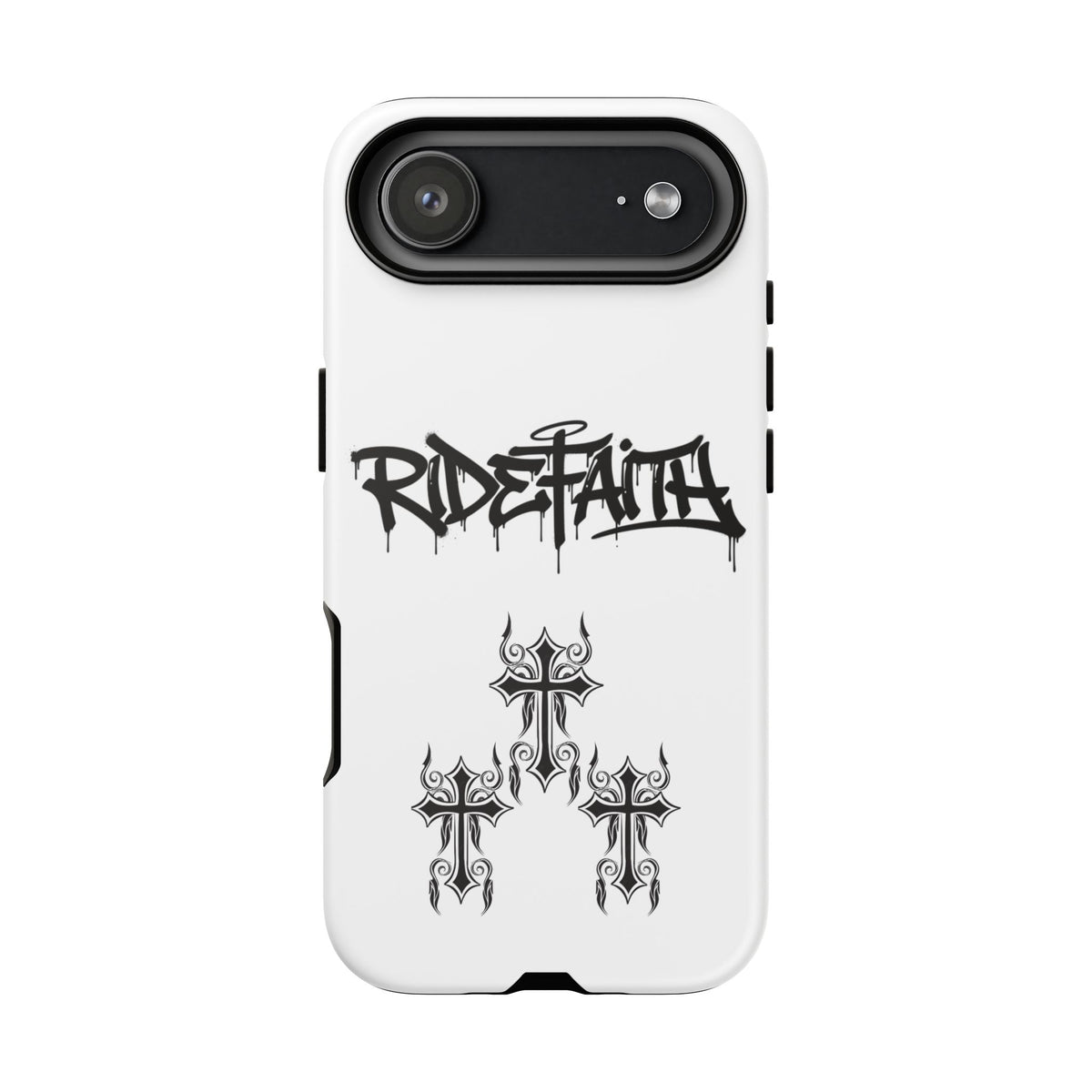 RideFaith Graffiti Tough Phone Case “WHITE”