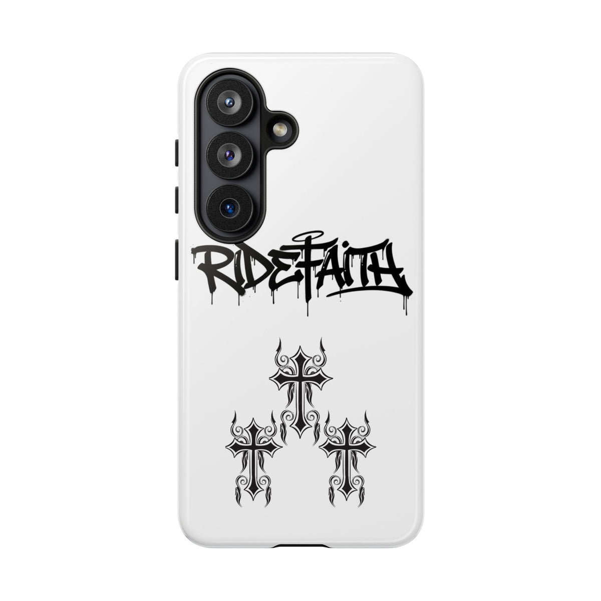 RideFaith Graffiti Tough Phone Case “WHITE”