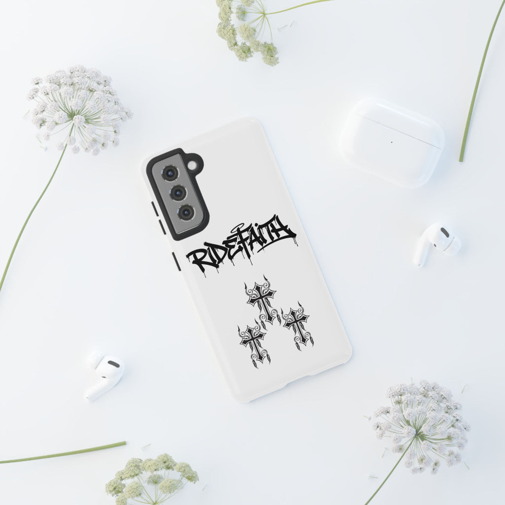 RideFaith Graffiti Tough Phone Case “WHITE”