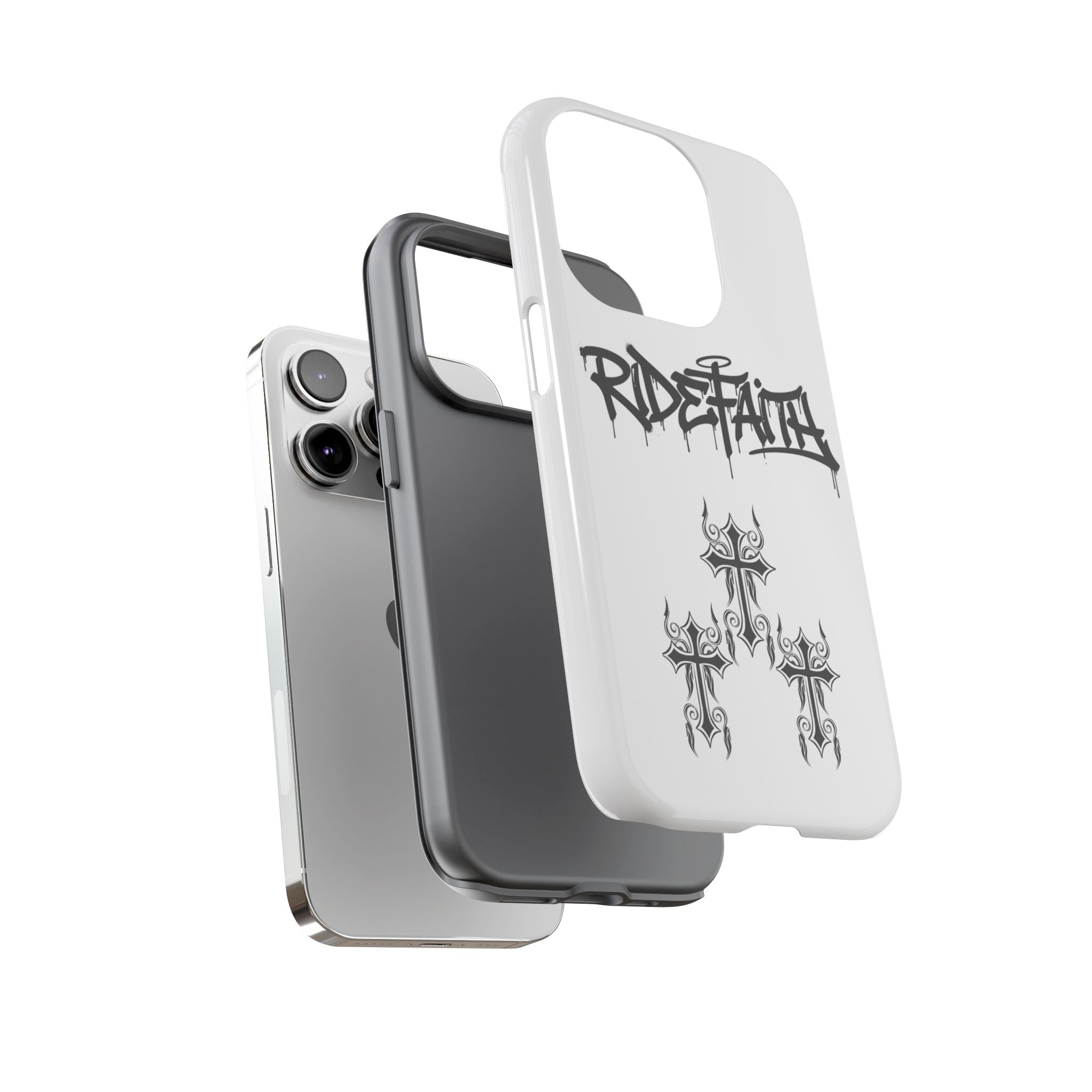 RideFaith Graffiti Tough Phone Case “WHITE”