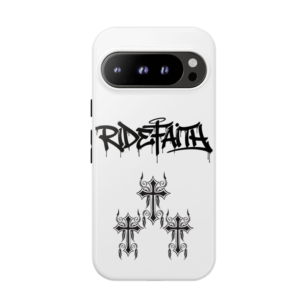 RideFaith Graffiti Tough Phone Case “WHITE”