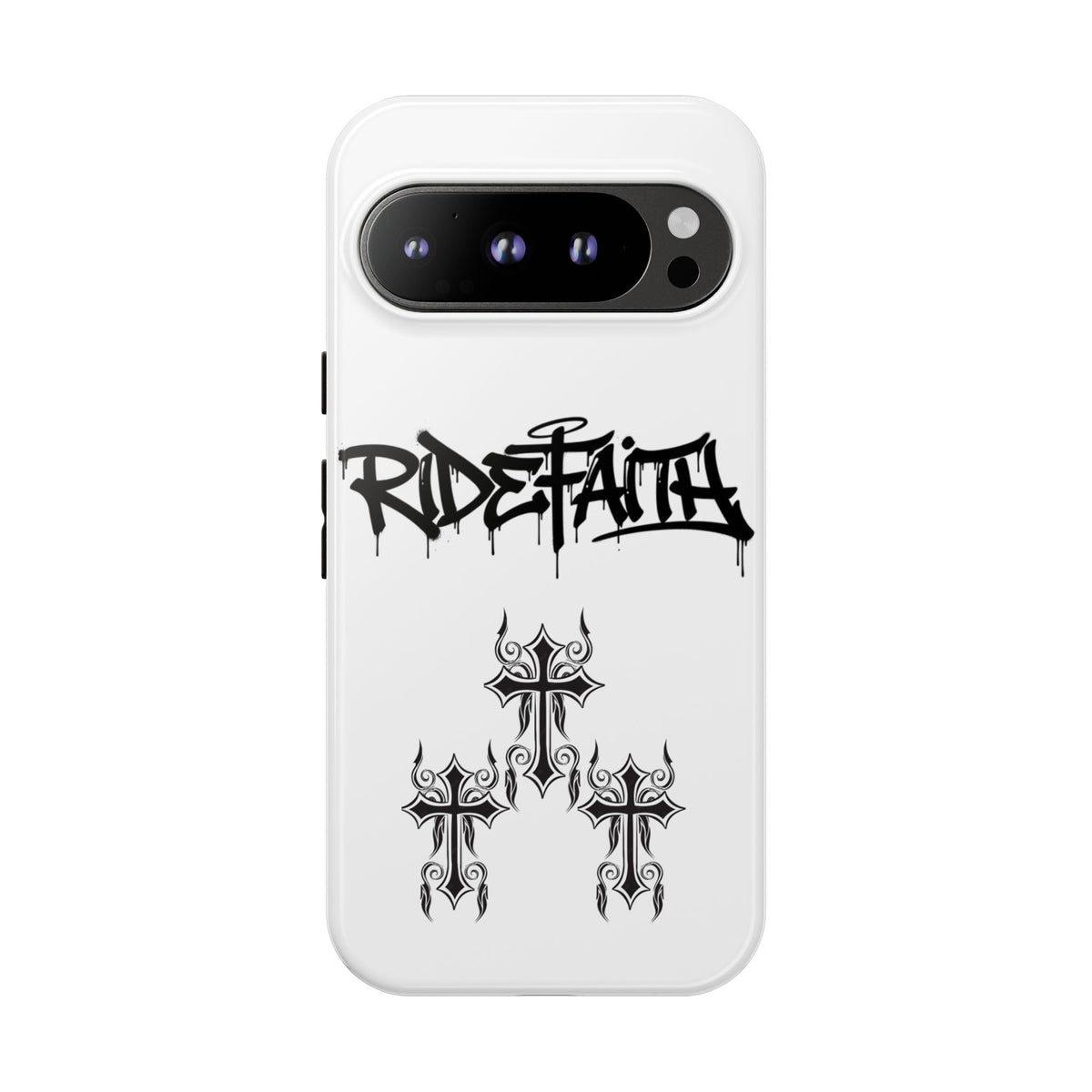 RideFaith Graffiti Tough Phone Case “WHITE”