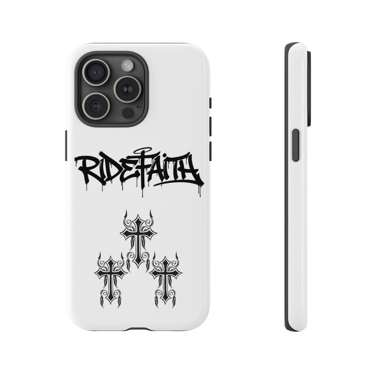 RideFaith Graffiti Tough Phone Case “WHITE”