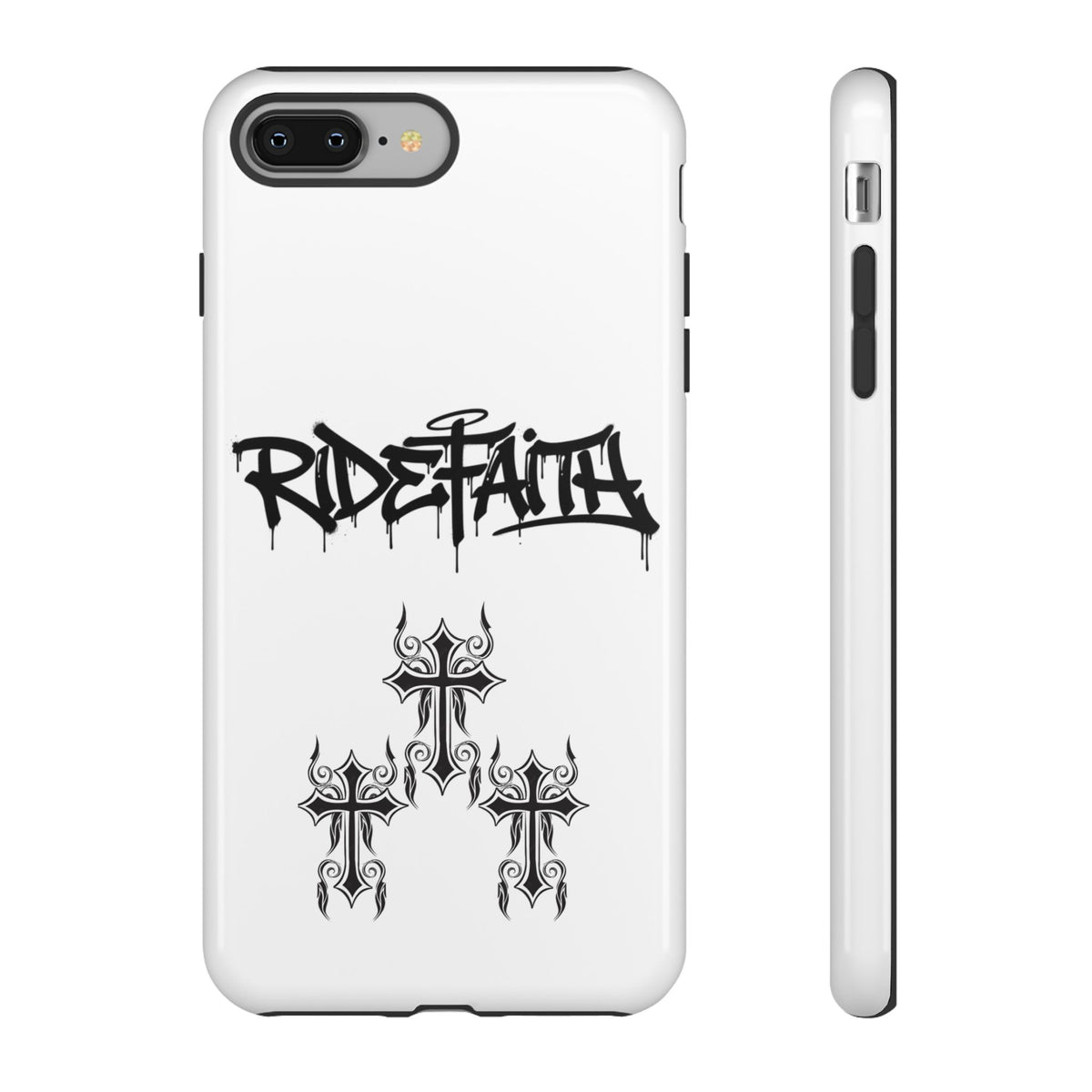RideFaith Graffiti Tough Phone Case “WHITE”