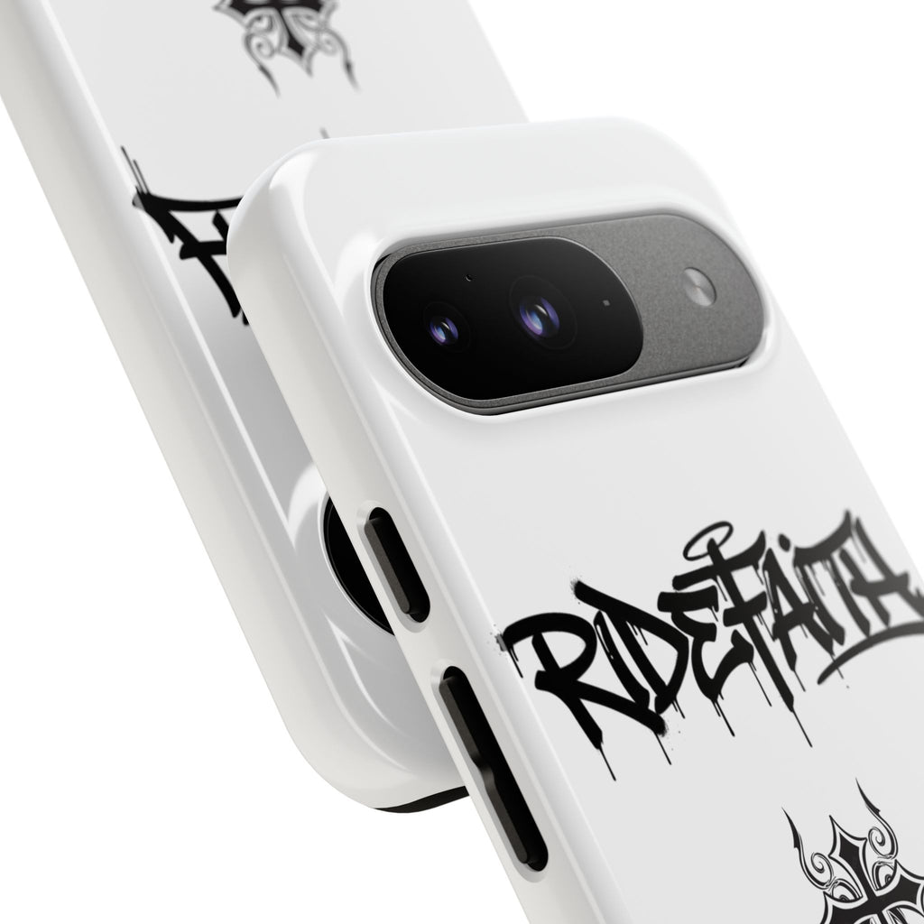RideFaith Graffiti Tough Phone Case “WHITE”