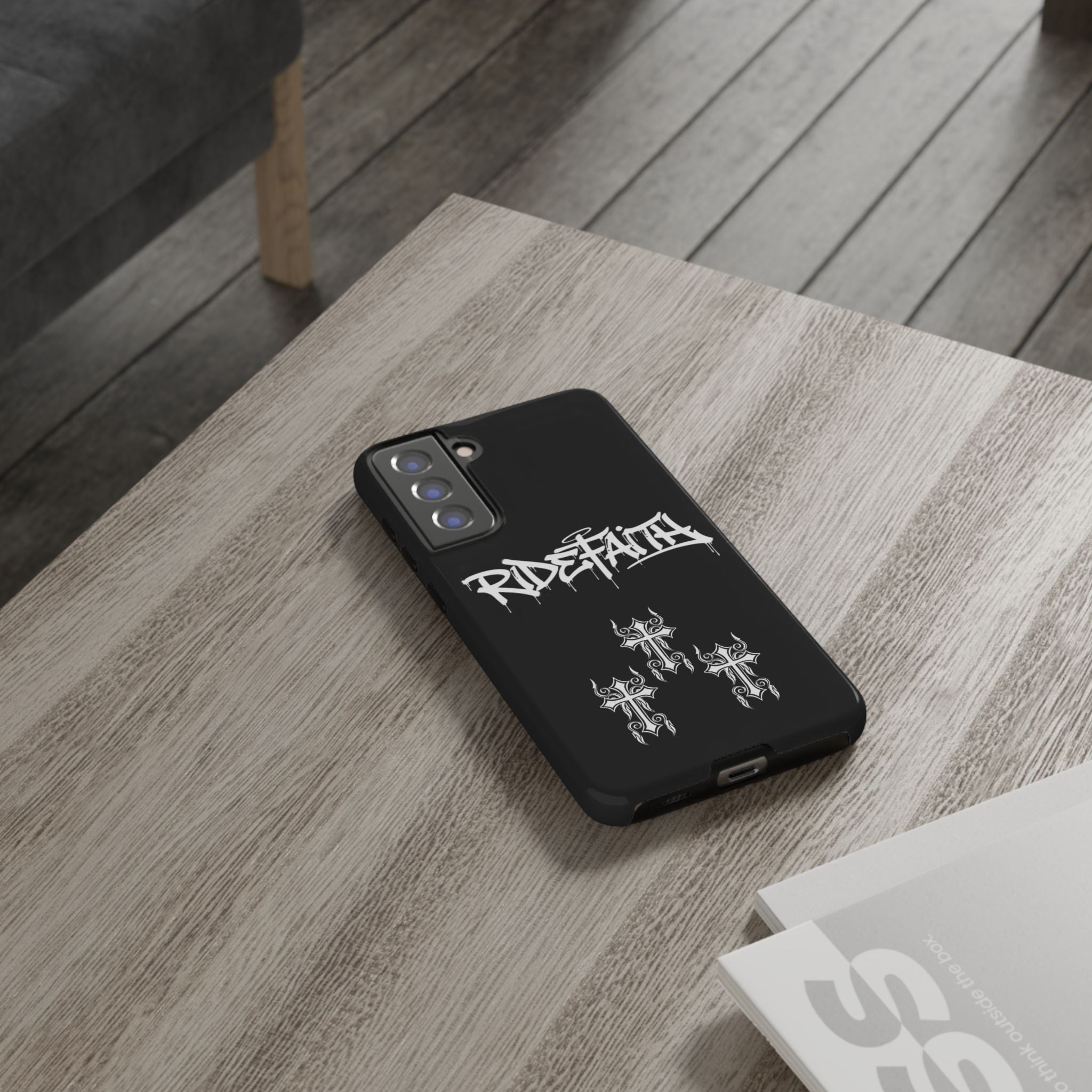 RideFaith Graffiti Tough Phone Case “BLACK”
