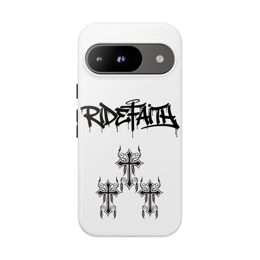 RideFaith Graffiti Tough Phone Case “WHITE”