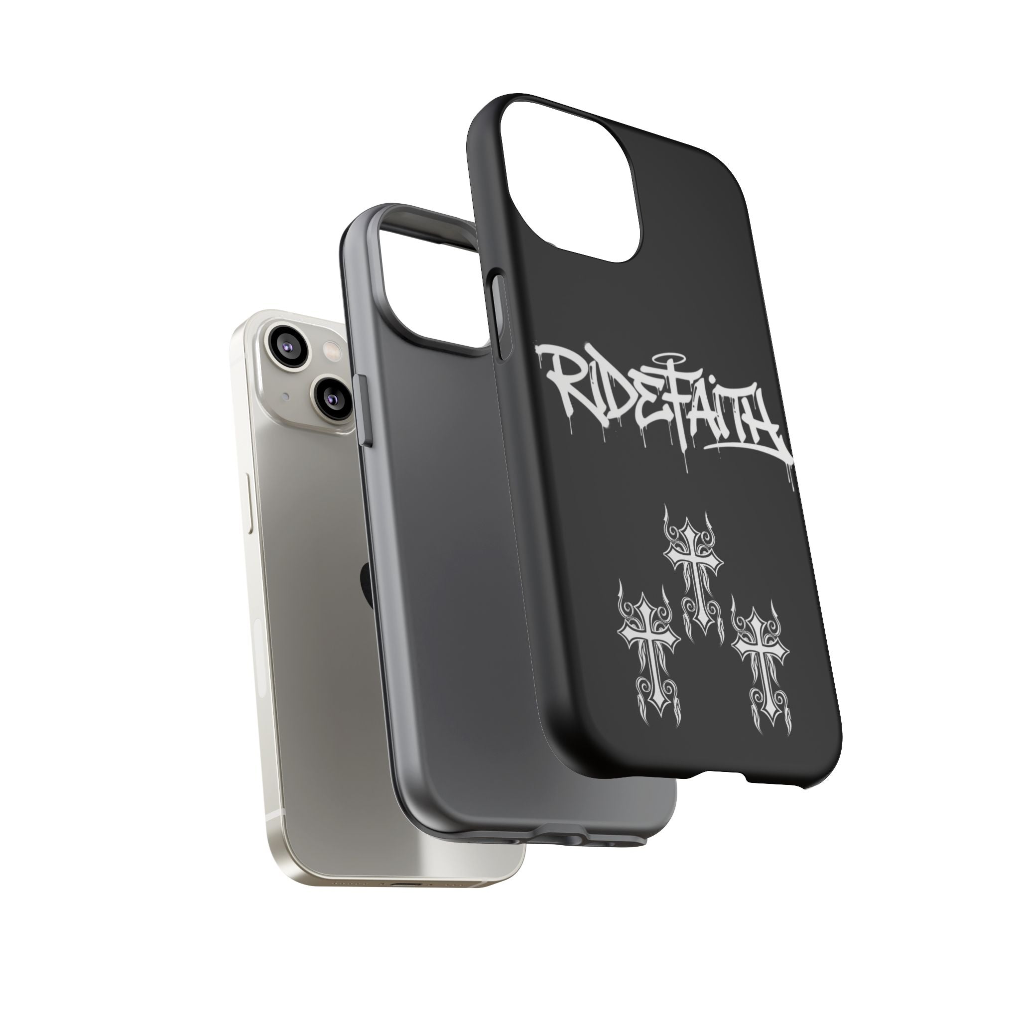 RideFaith Graffiti Tough Phone Case “BLACK”