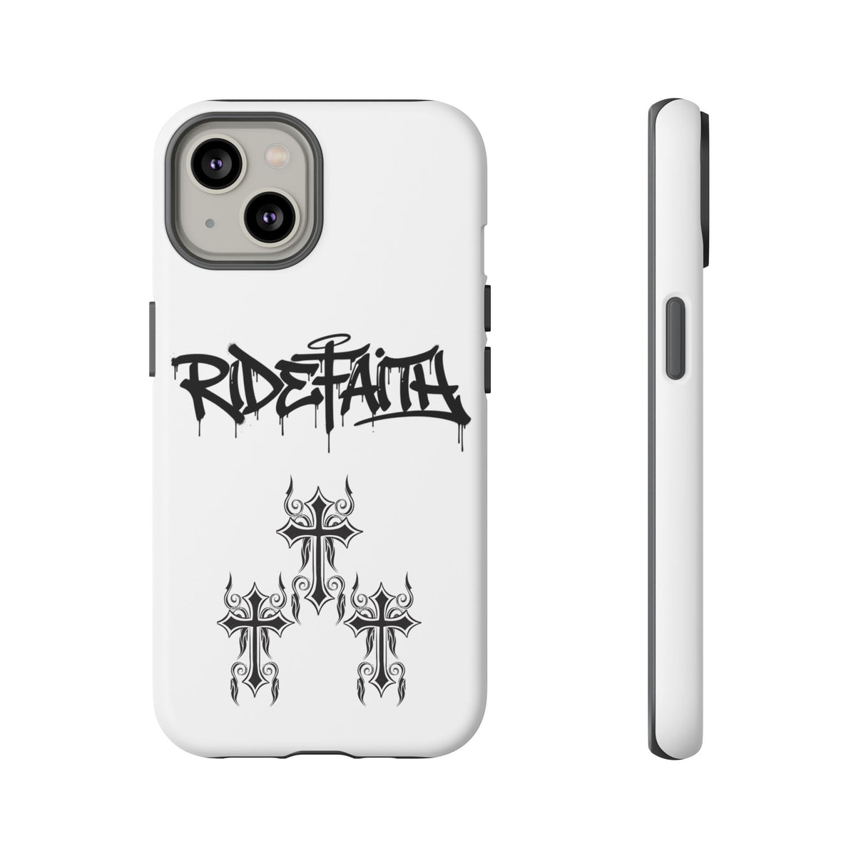 RideFaith Graffiti Tough Phone Case “WHITE”