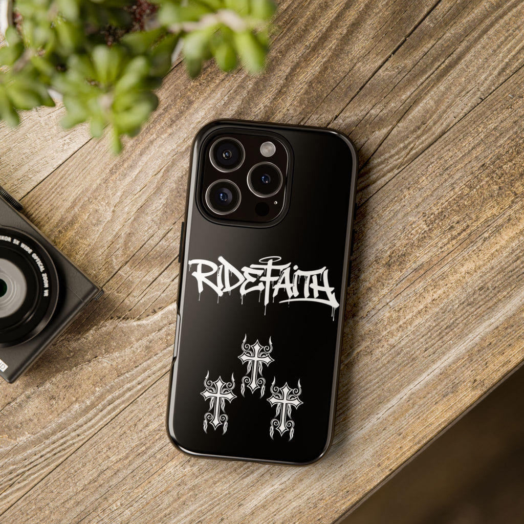 RideFaith Graffiti Tough Phone Case “BLACK”
