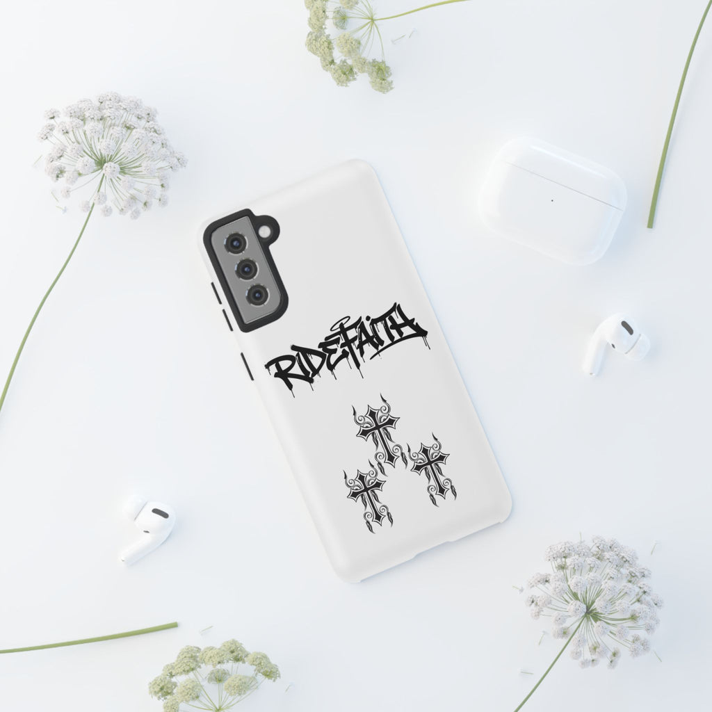 RideFaith Graffiti Tough Phone Case “WHITE”