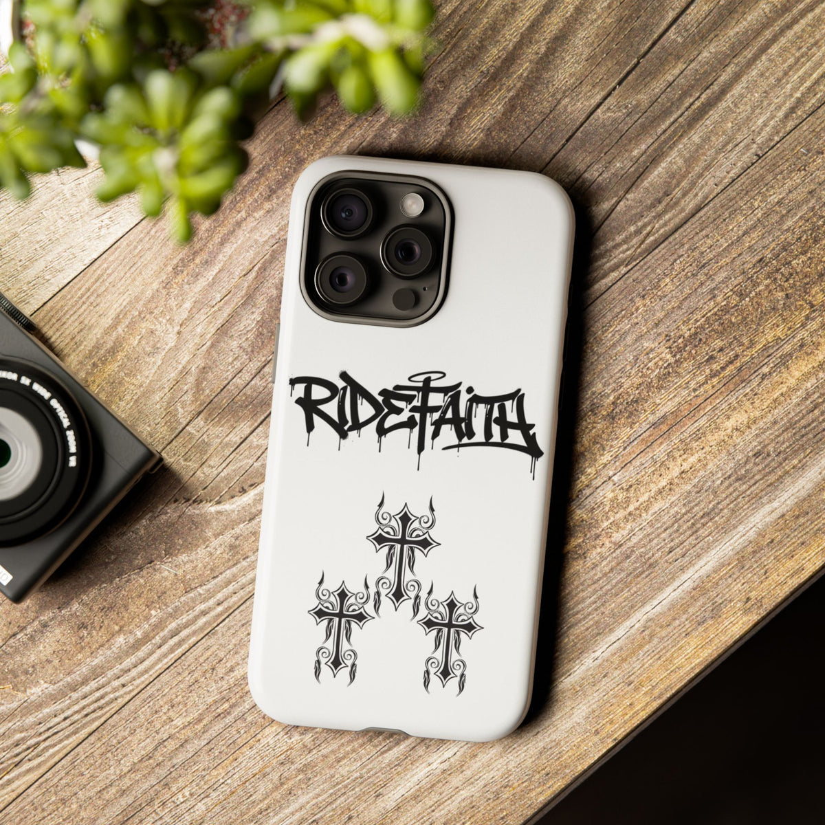 RideFaith Graffiti Tough Phone Case “WHITE”