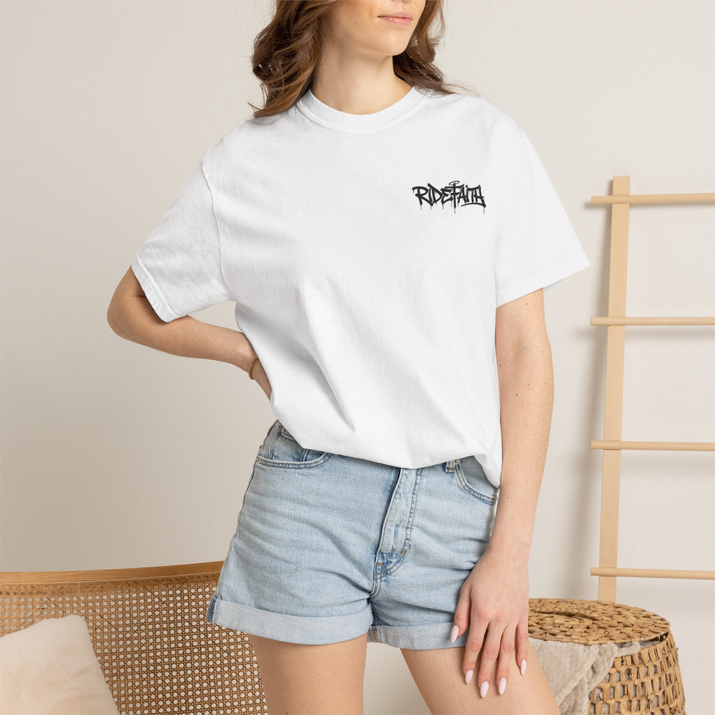 RideFaith Graffiti Logo T‑Shirt