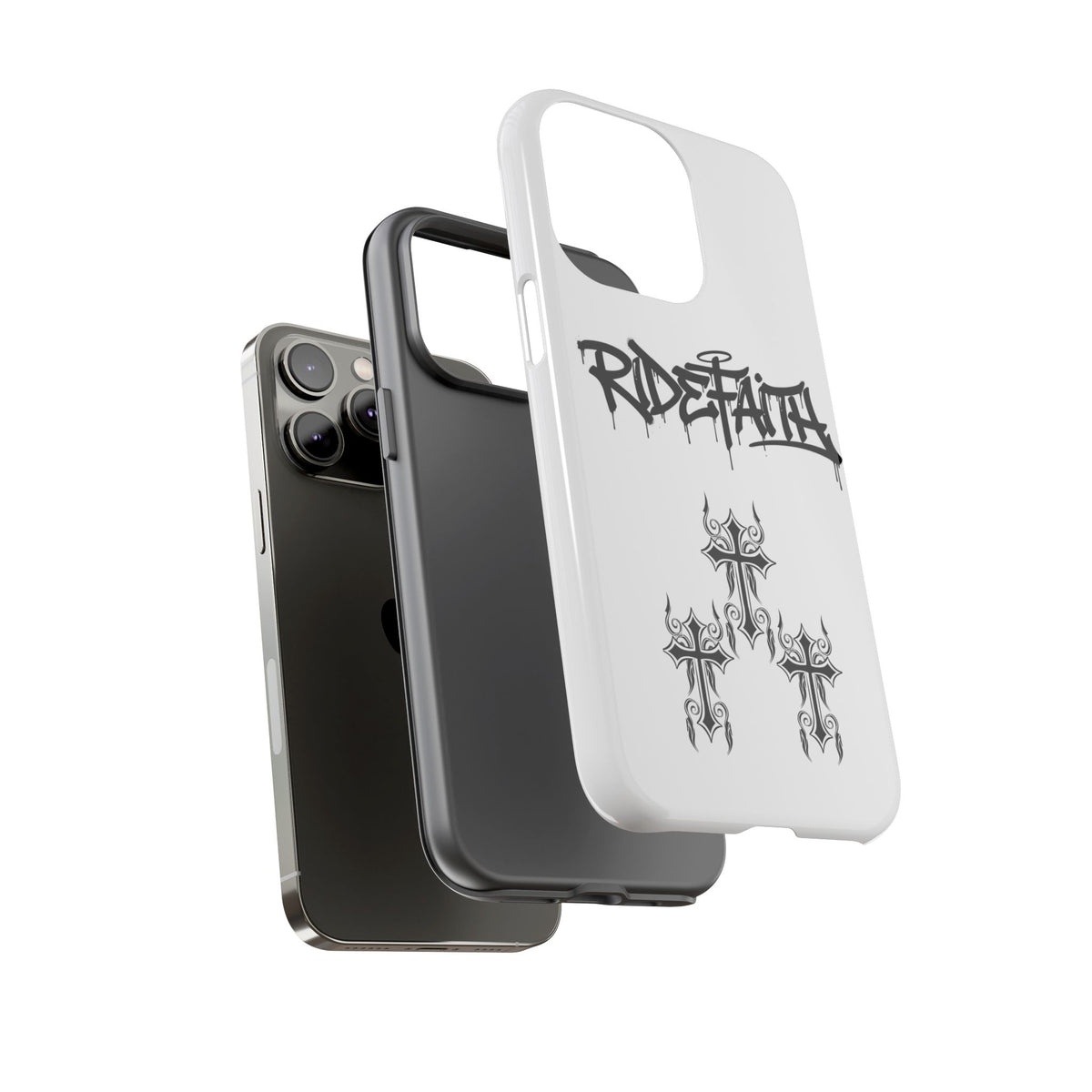 RideFaith Graffiti Tough Phone Case “WHITE”