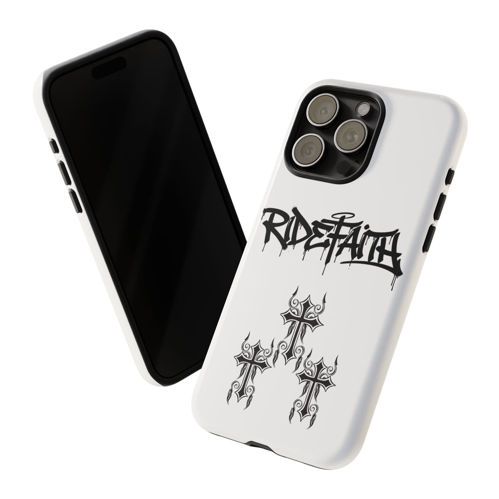 RideFaith Graffiti Tough Phone Case “WHITE”