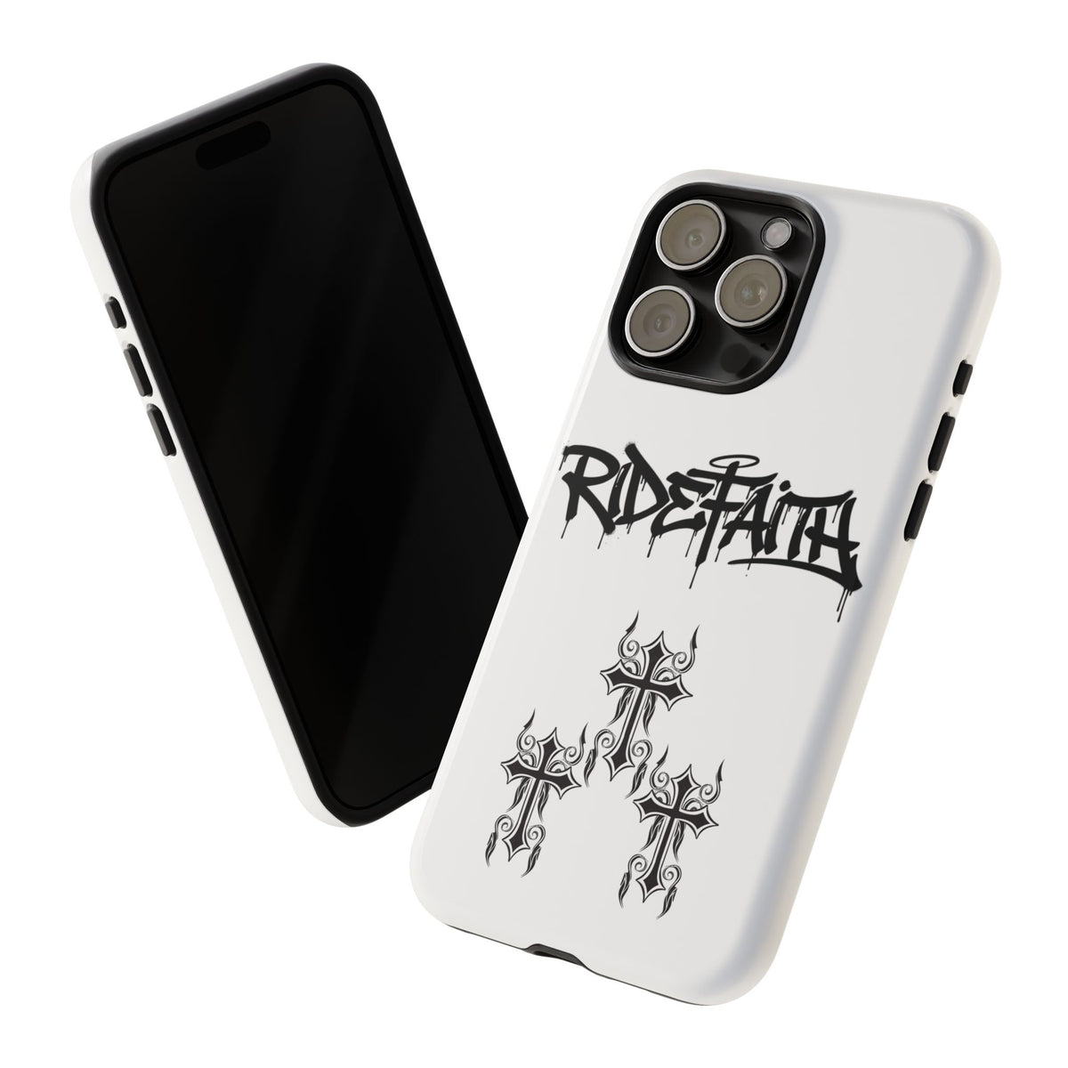 RideFaith Graffiti Tough Phone Case “WHITE”