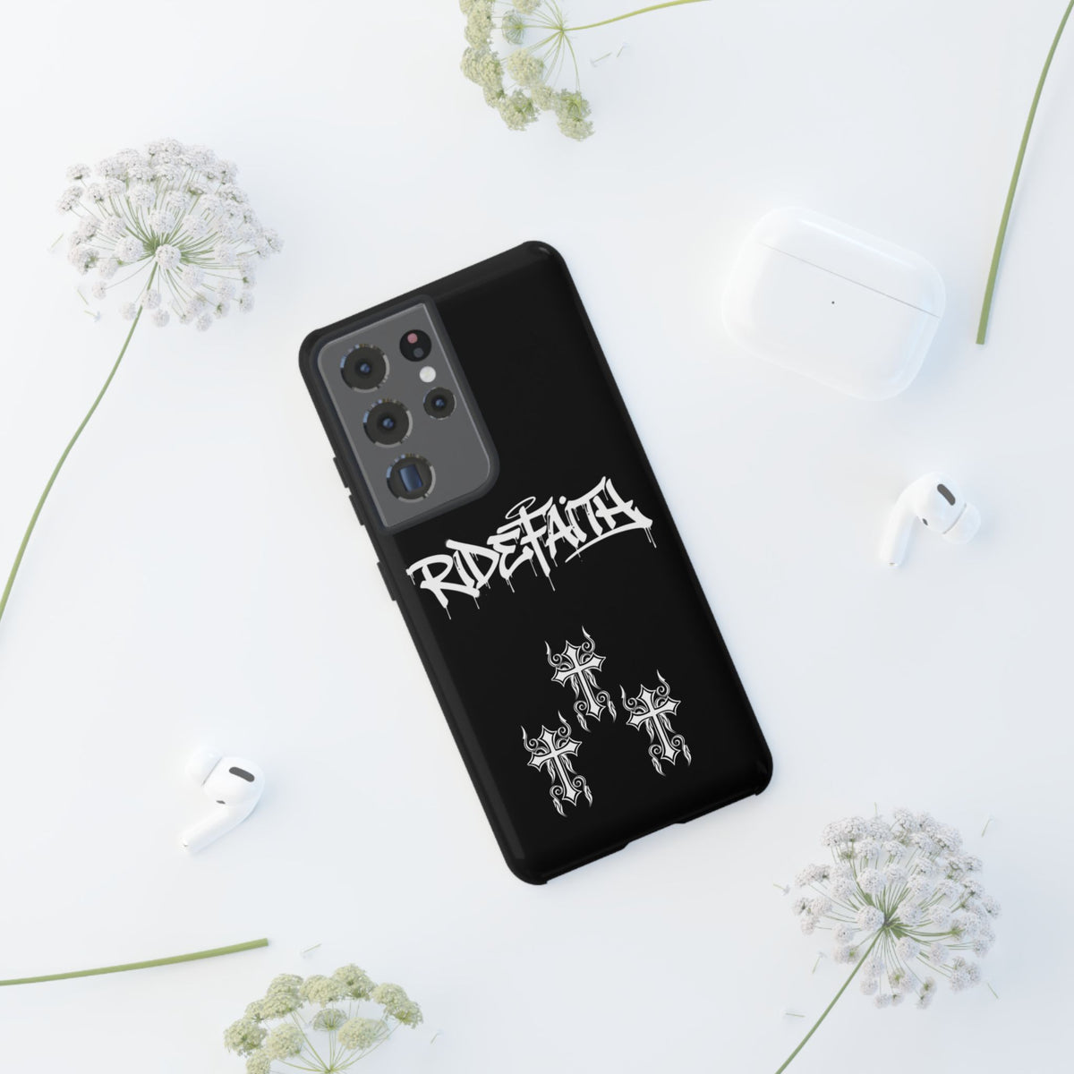 RideFaith Graffiti Tough Phone Case “BLACK”