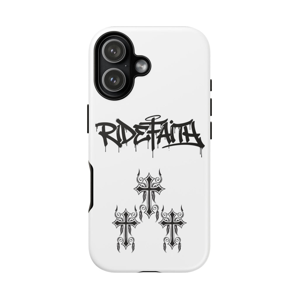 RideFaith Graffiti Tough Phone Case “WHITE”