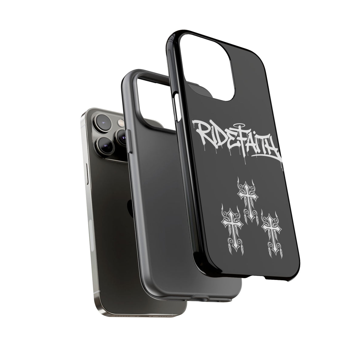 RideFaith Graffiti Tough Phone Case “BLACK”