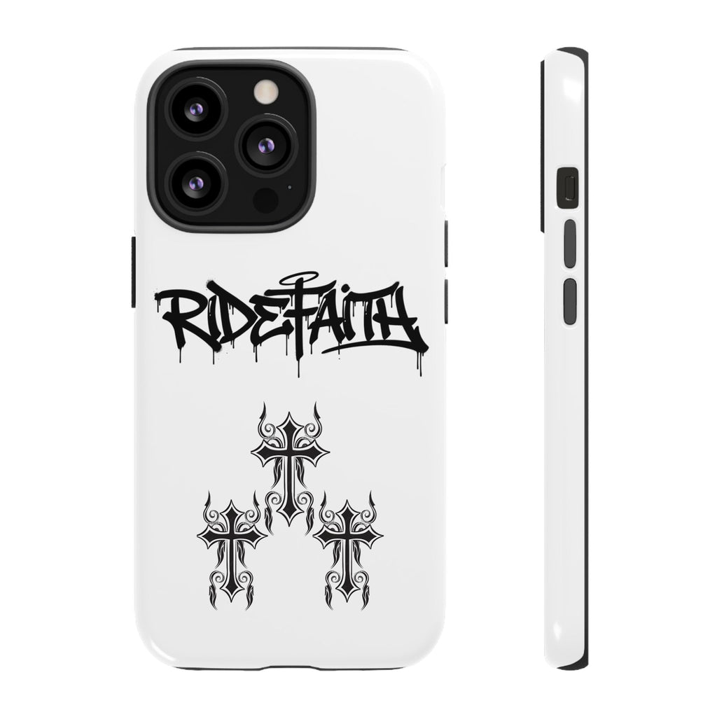 RideFaith Graffiti Tough Phone Case “WHITE”