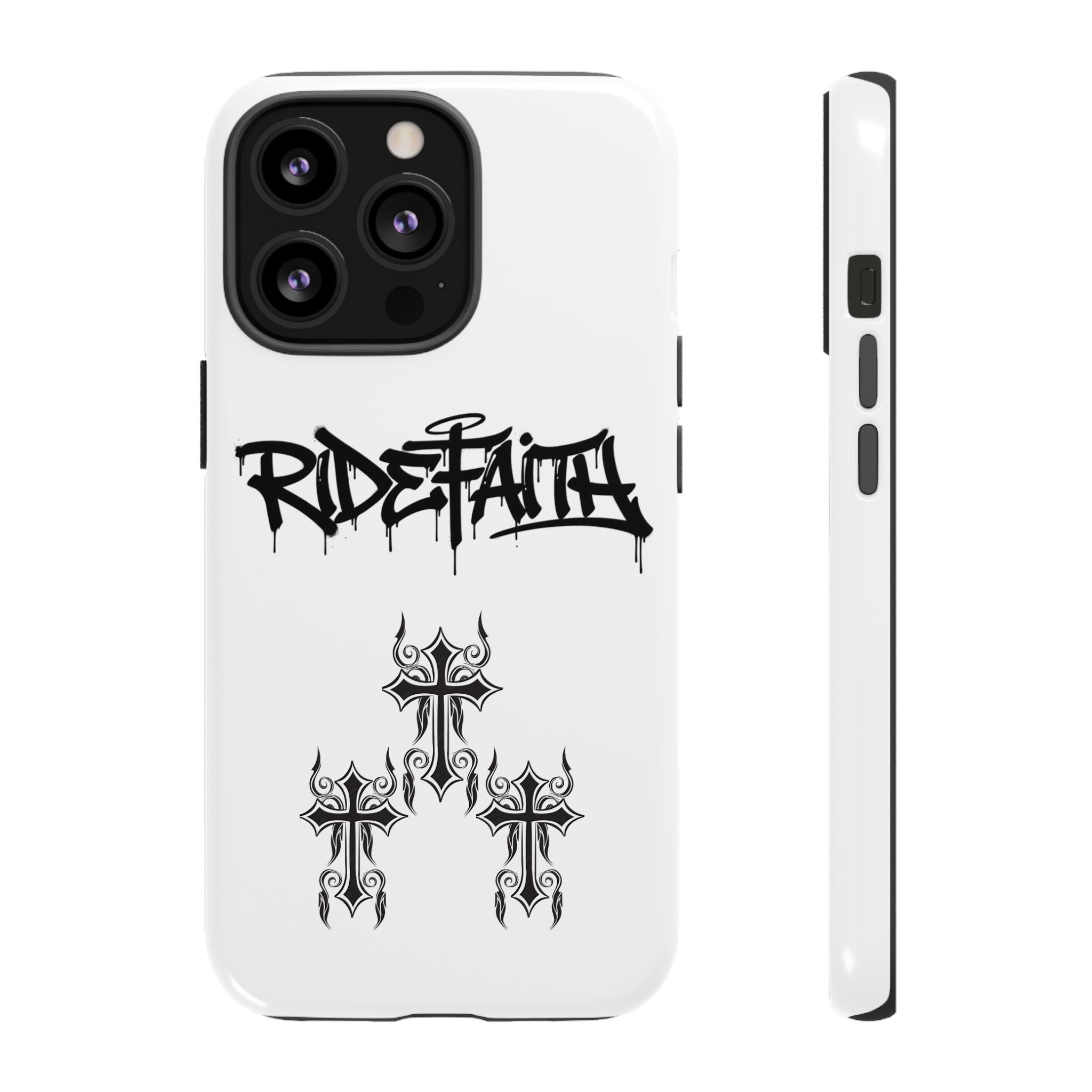 RideFaith Graffiti Tough Phone Case “WHITE”