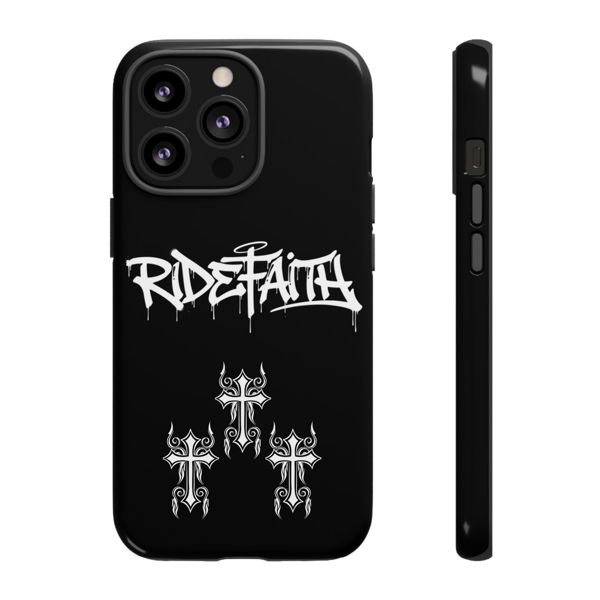 RideFaith Graffiti Tough Phone Case “BLACK”
