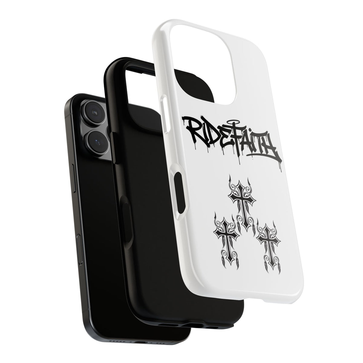 RideFaith Graffiti Tough Phone Case “WHITE”