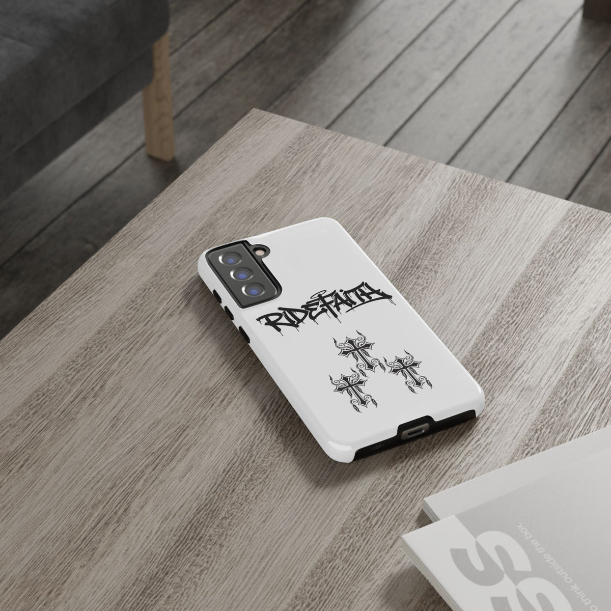 RideFaith Graffiti Tough Phone Case “WHITE”