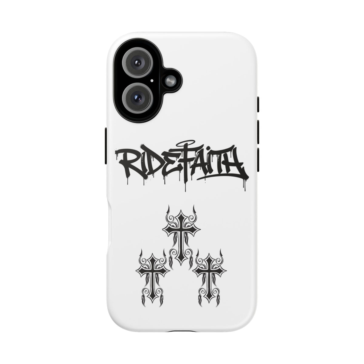 RideFaith Graffiti Tough Phone Case “WHITE”