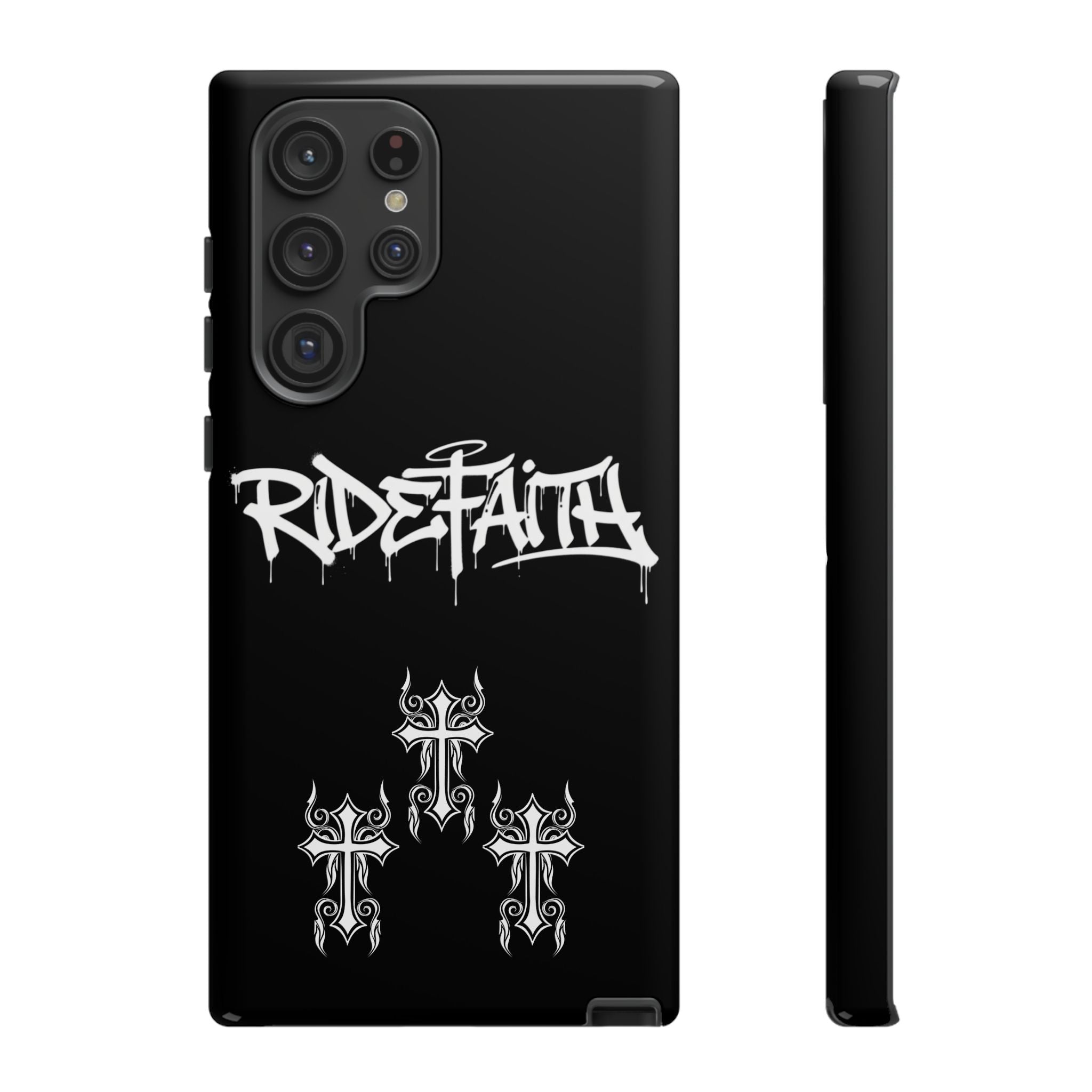 RideFaith Graffiti Tough Phone Case “BLACK”